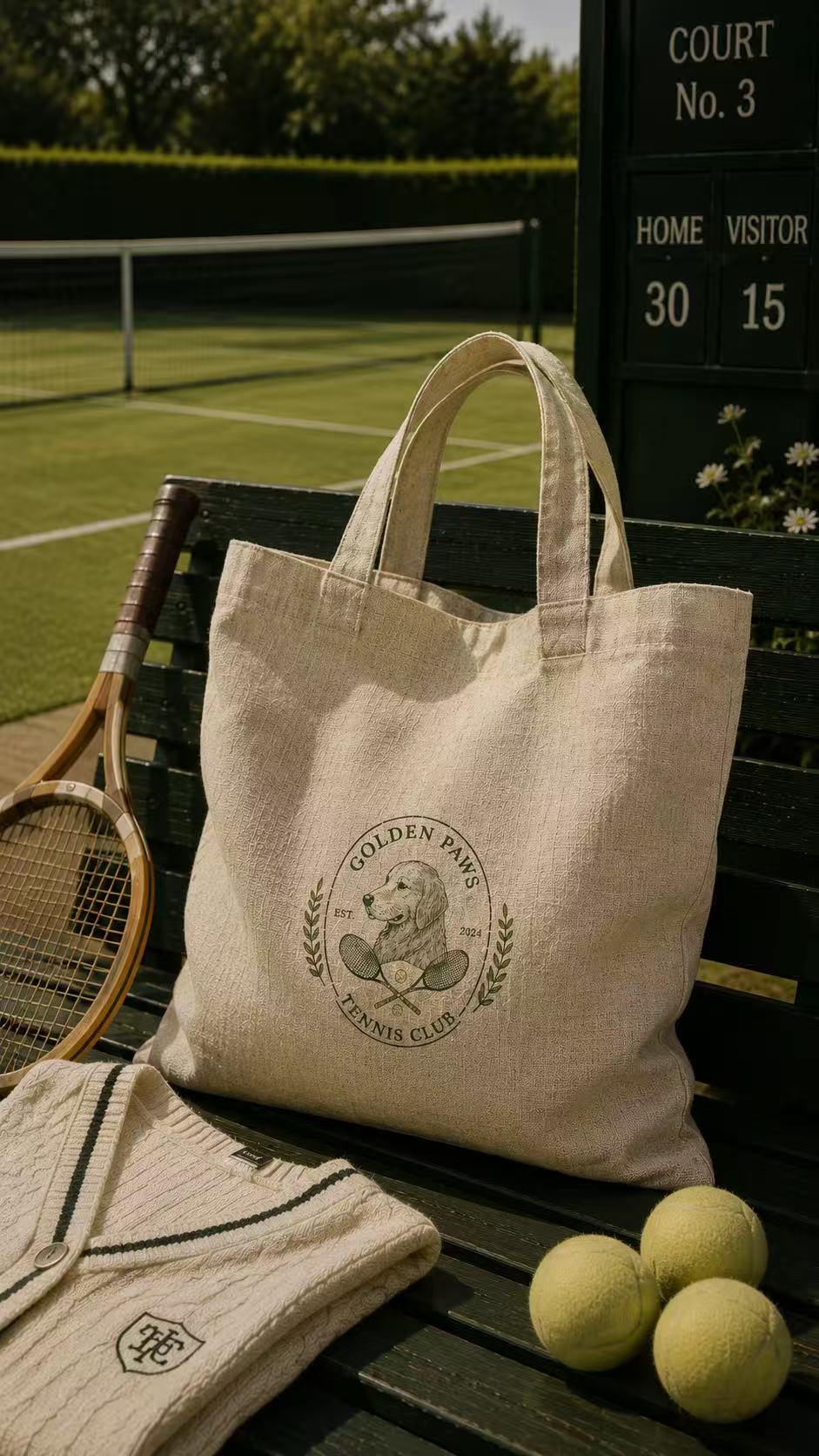 Golden Paws Sports Collection- Tennis Club