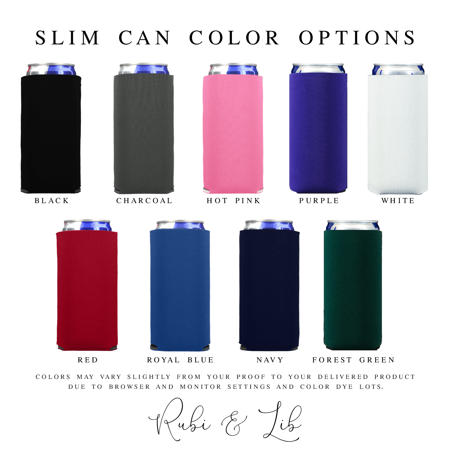 Custom Illustrated Dog Slim Can Holder