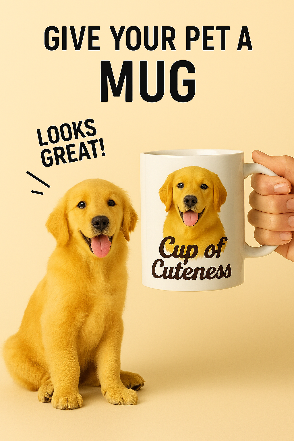 Cup of Cuteness – Custom Dog Mug with Your Pet’s Photo