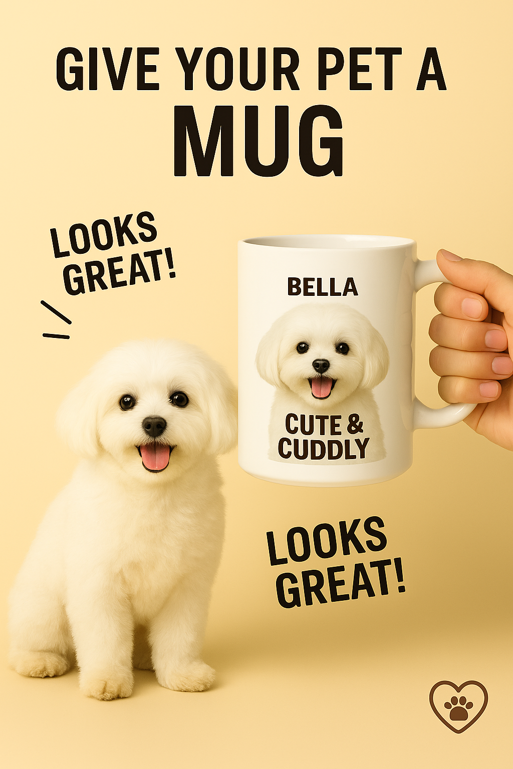 Custom Bichon Frise Mug – Personalized Cute Dog Gift