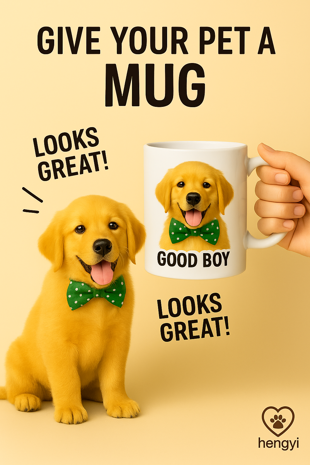 Golden Retriever Custom Mug – Personalized Dog Lover Gift