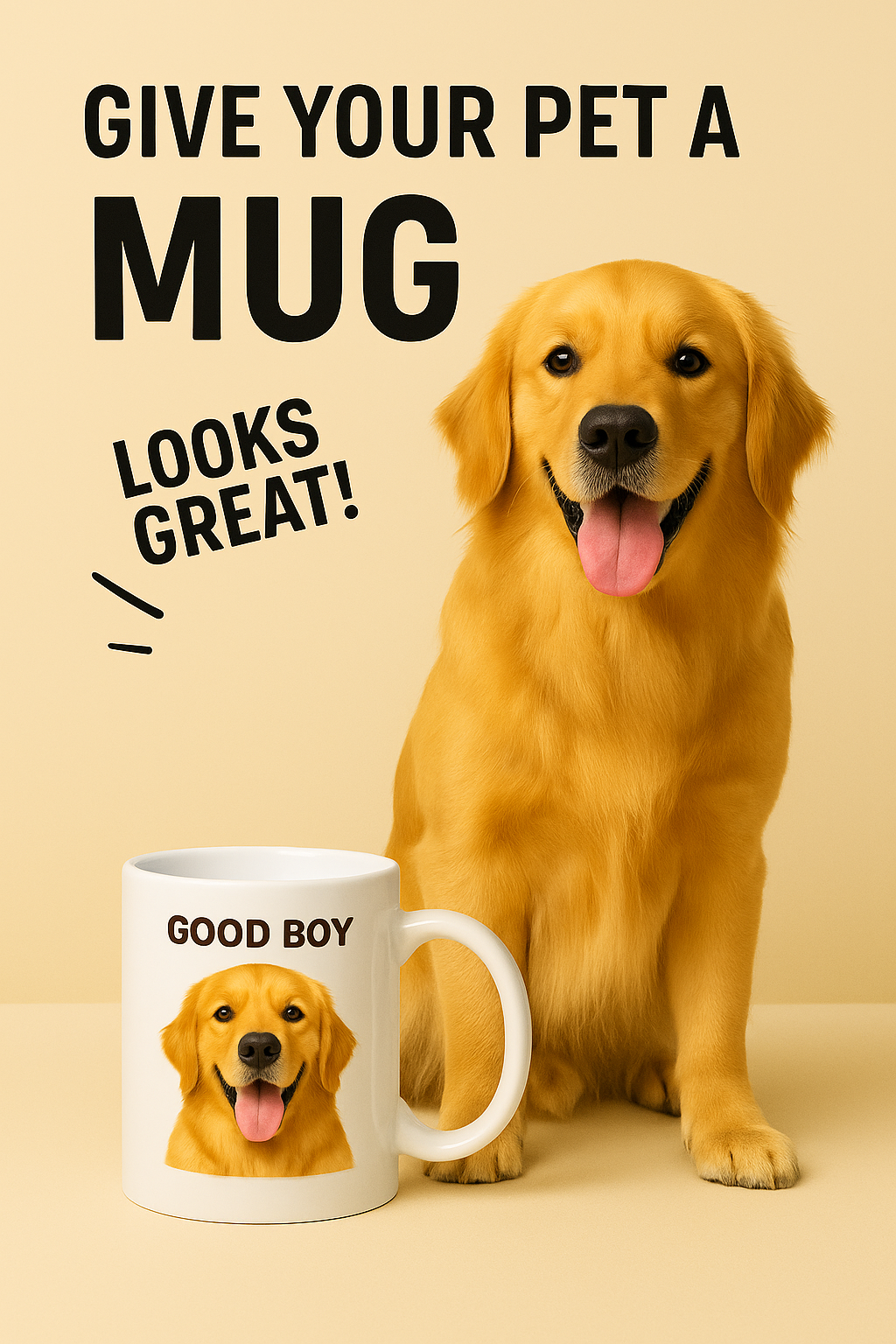 Good Boy Dog Mug – Custom Photo Gift for Pet Lovers