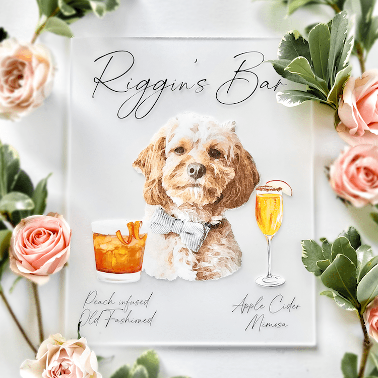 Pet Wedding Bar Print