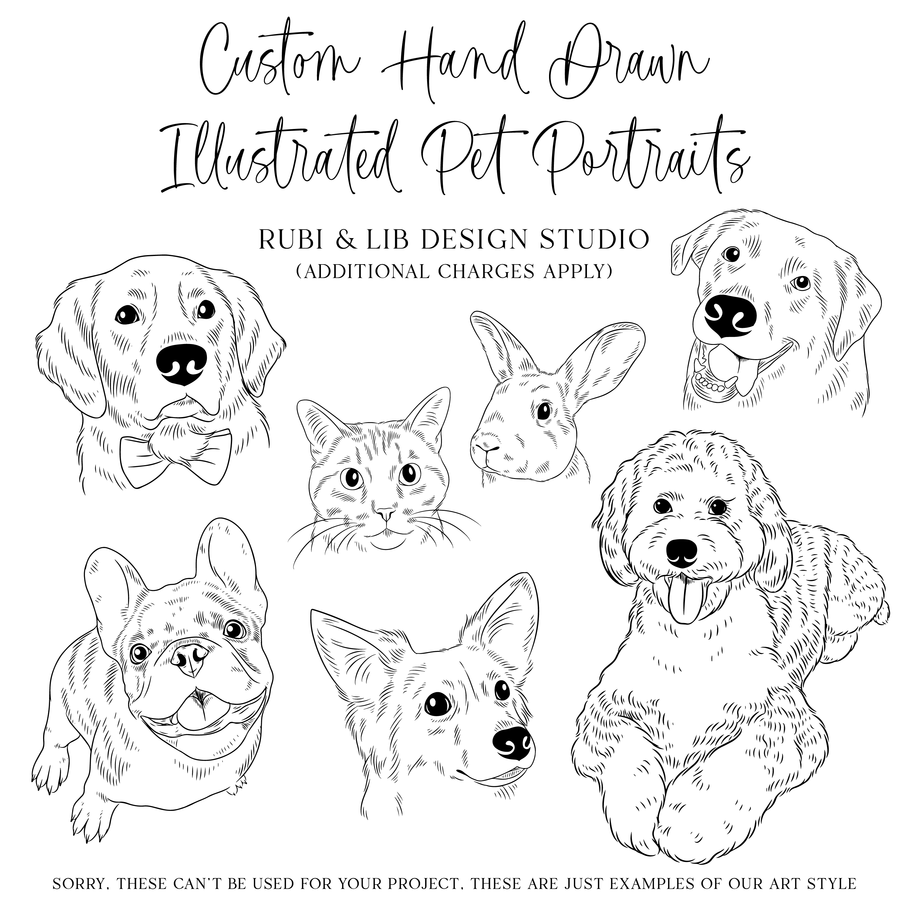 Custom Illustrated Dog Can Holder for Weddings