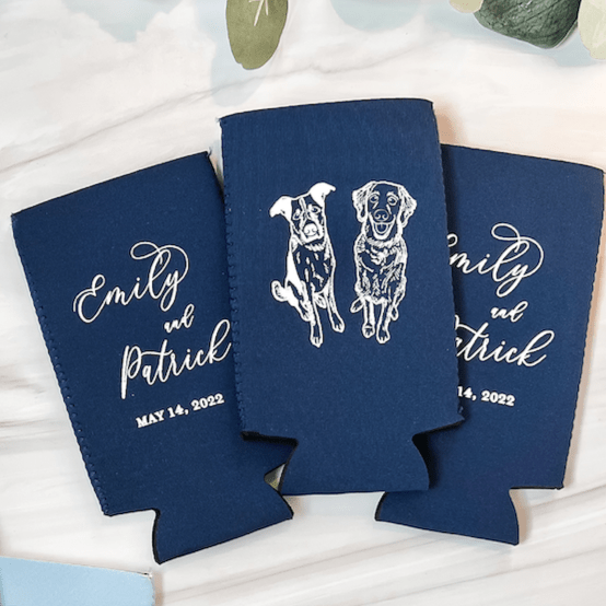 Custom Illustrated Pet Slim Can Holder